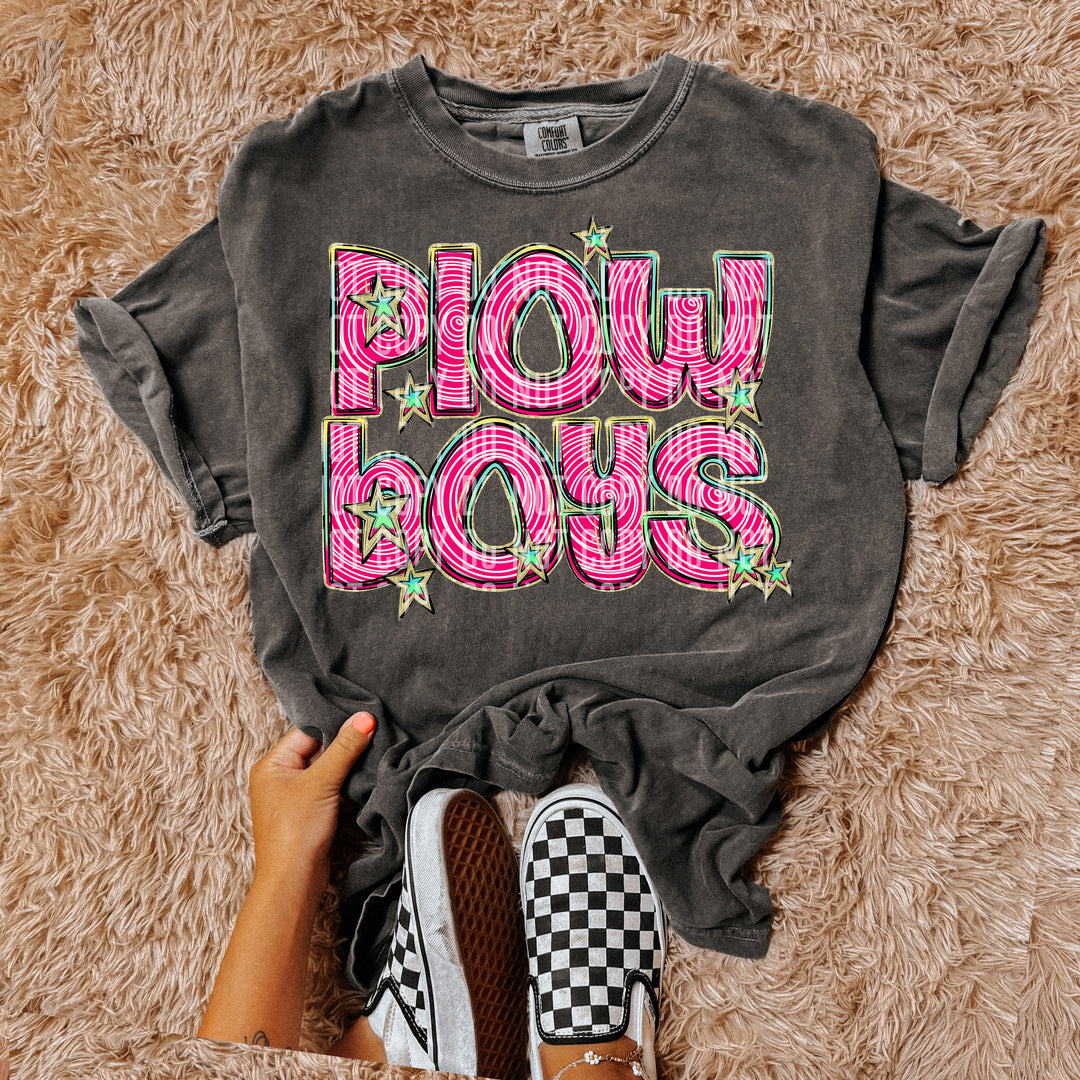 Pink Swirls DTF Print