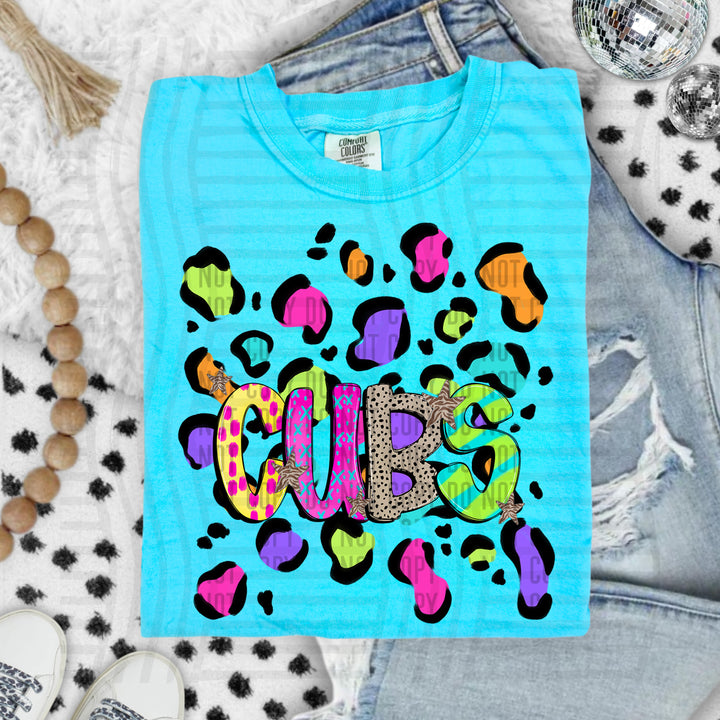 Funky Mix Up Leopard Spots DTF Print