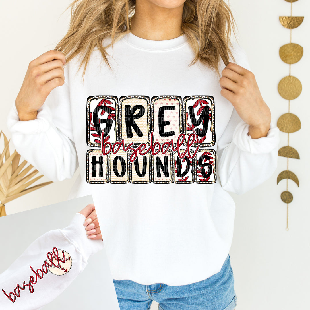 Baseball Boxed FRONT DTF Print