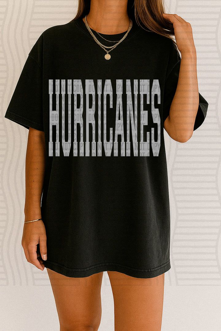 Oversized Stretched Grayscale DTF Print