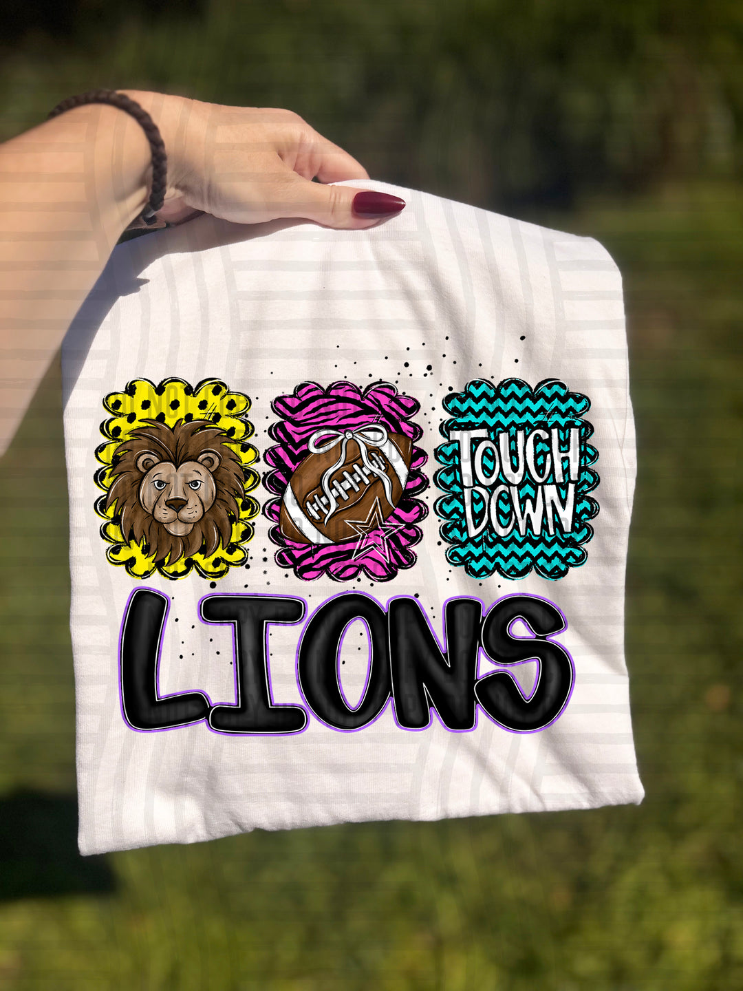 Preppy Bright Trio Mascot Heads DTF Print