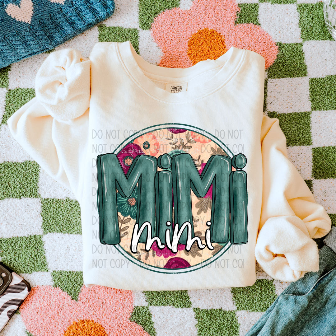 Floral Names DTF Print