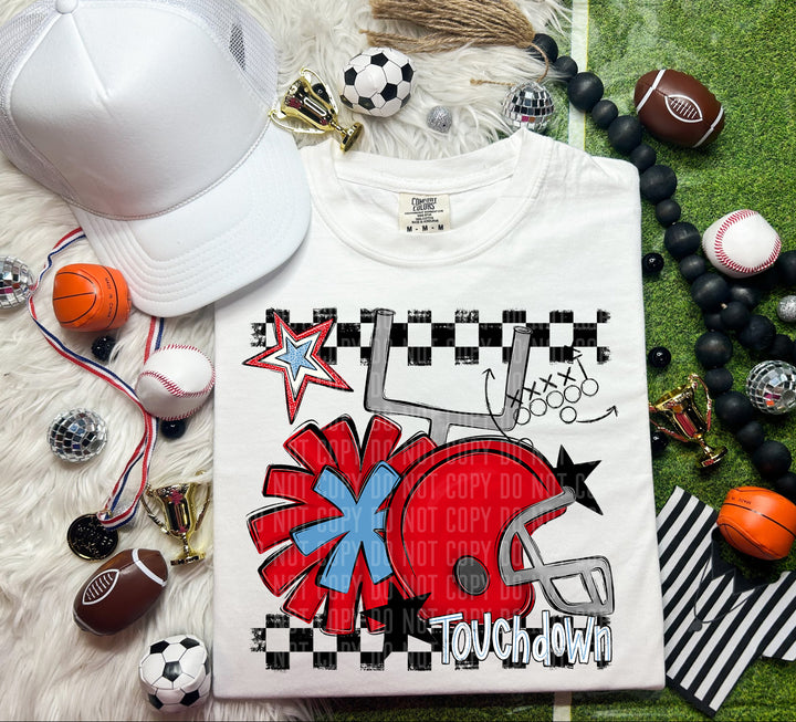 Helmet Pom Colors DTF Print