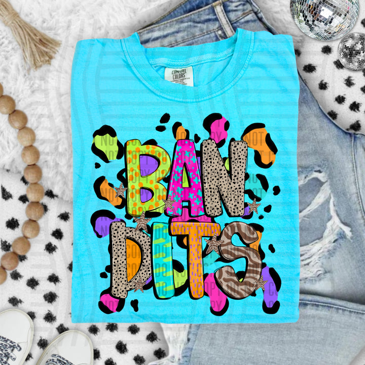 Funky Mix Up Leopard Spots DTF Print