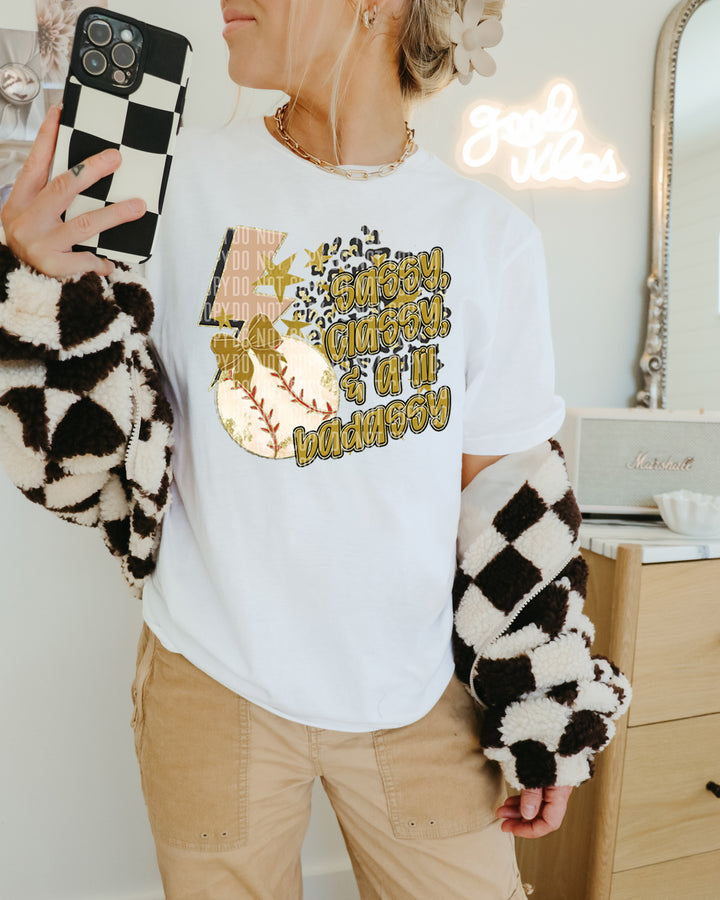 Sassy Classy Baseball DTF Print