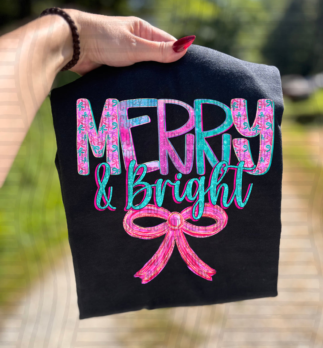 Sparkly Christmas DTF Print