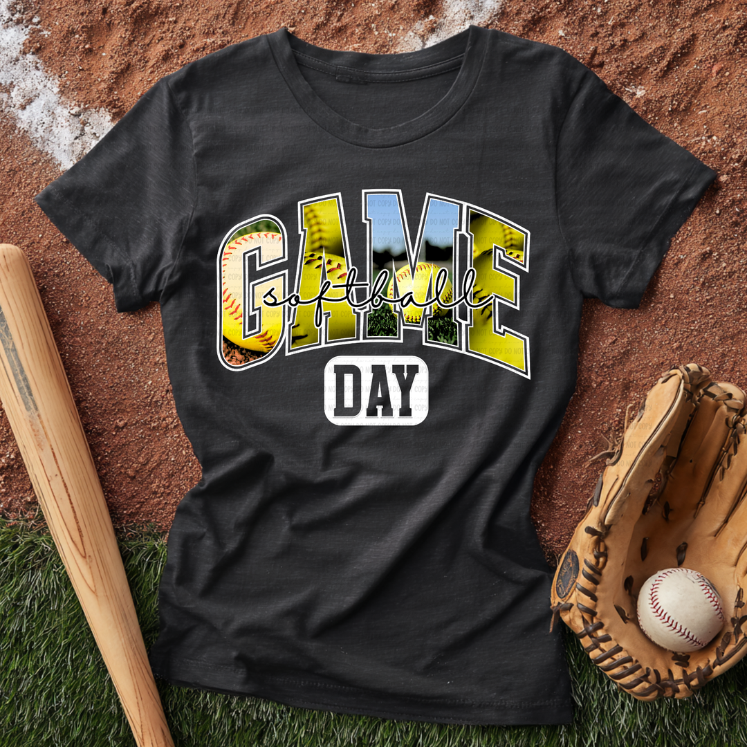 Game Day Softball WHITE DTF Print