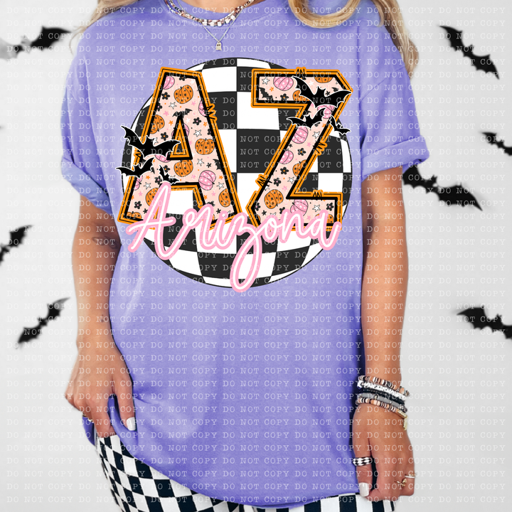 Pumpkin Batty States DTF Print