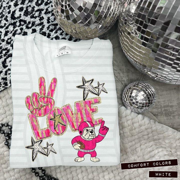 Peace Love Mascot Body DTF Print