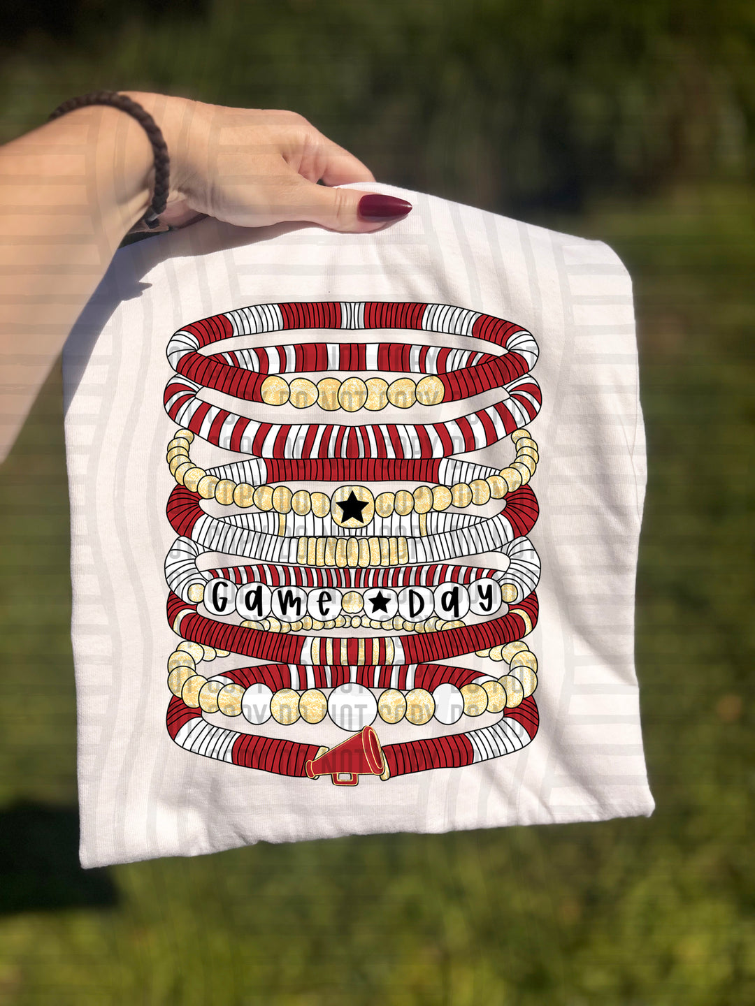 Megaphone Bracelets DTF Print