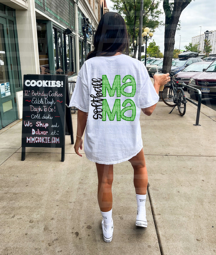 Sports Mama Softball DTF Print