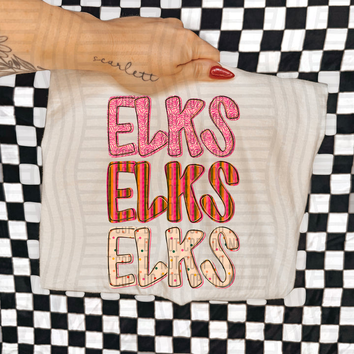 Holly Jolly Cheer Stacked DTF Print