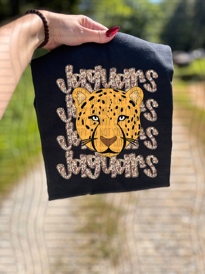 Camo Mascot Heads DTF Print