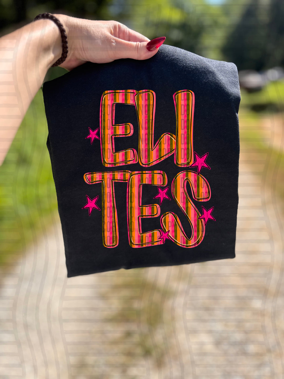 Holly Jolly Cheer Striped DTF Print