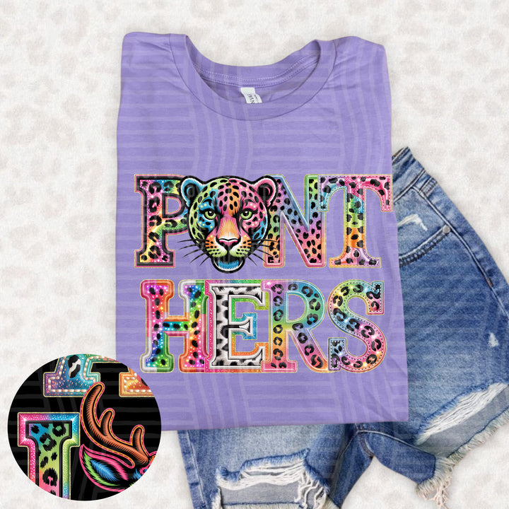 Rainbow Mascot Heads Stacked DTF Print