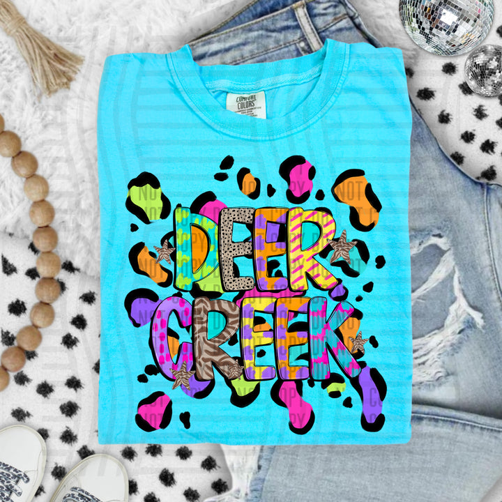 Funky Mix Up Leopard Spots DTF Print