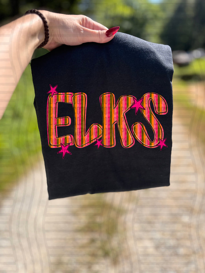 Holly Jolly Cheer Striped DTF Print