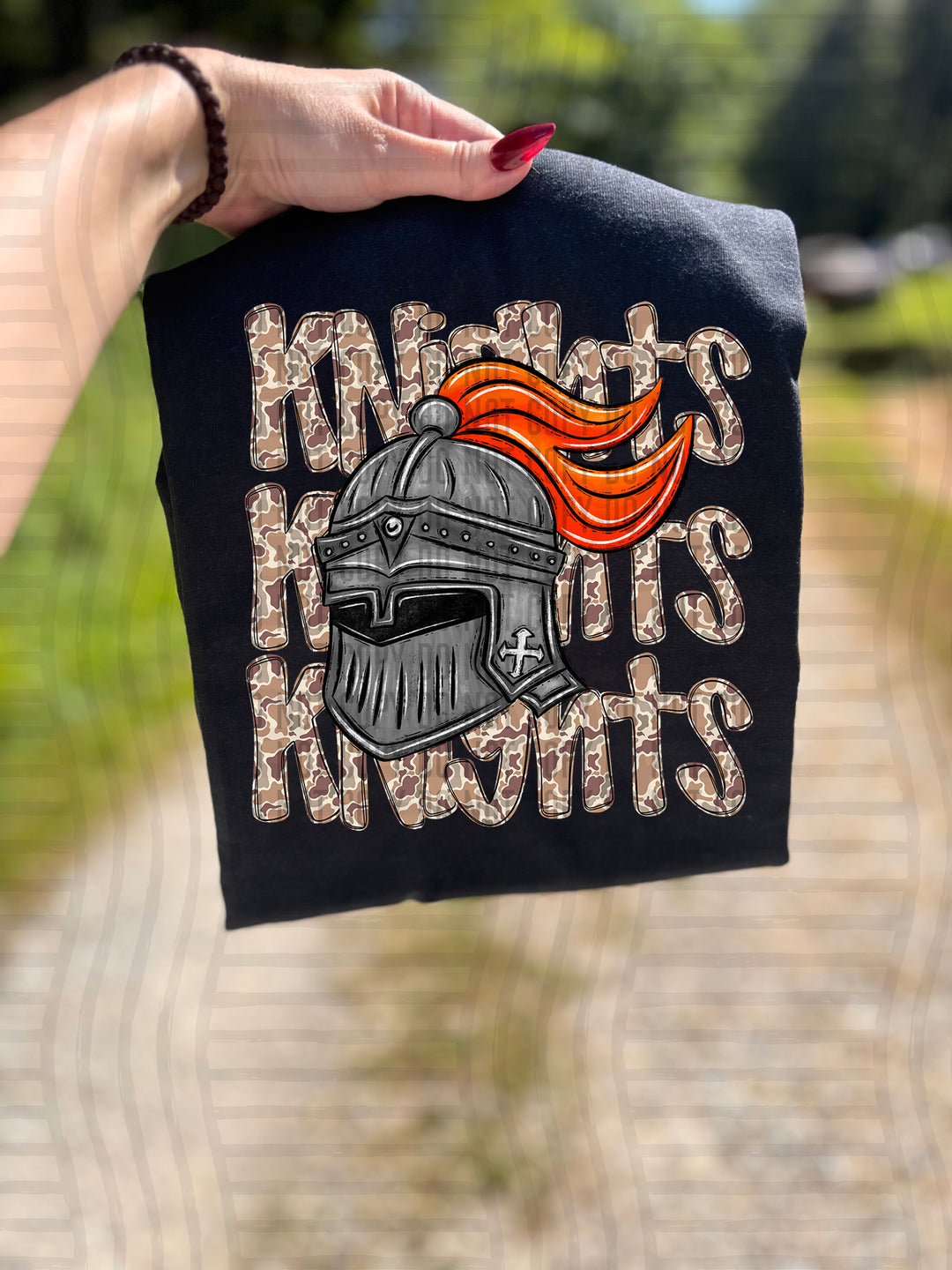 Camo Mascot Heads DTF Print