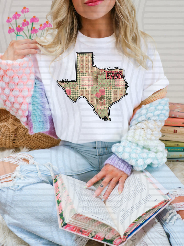 Butterfly Cottage States DTF Print