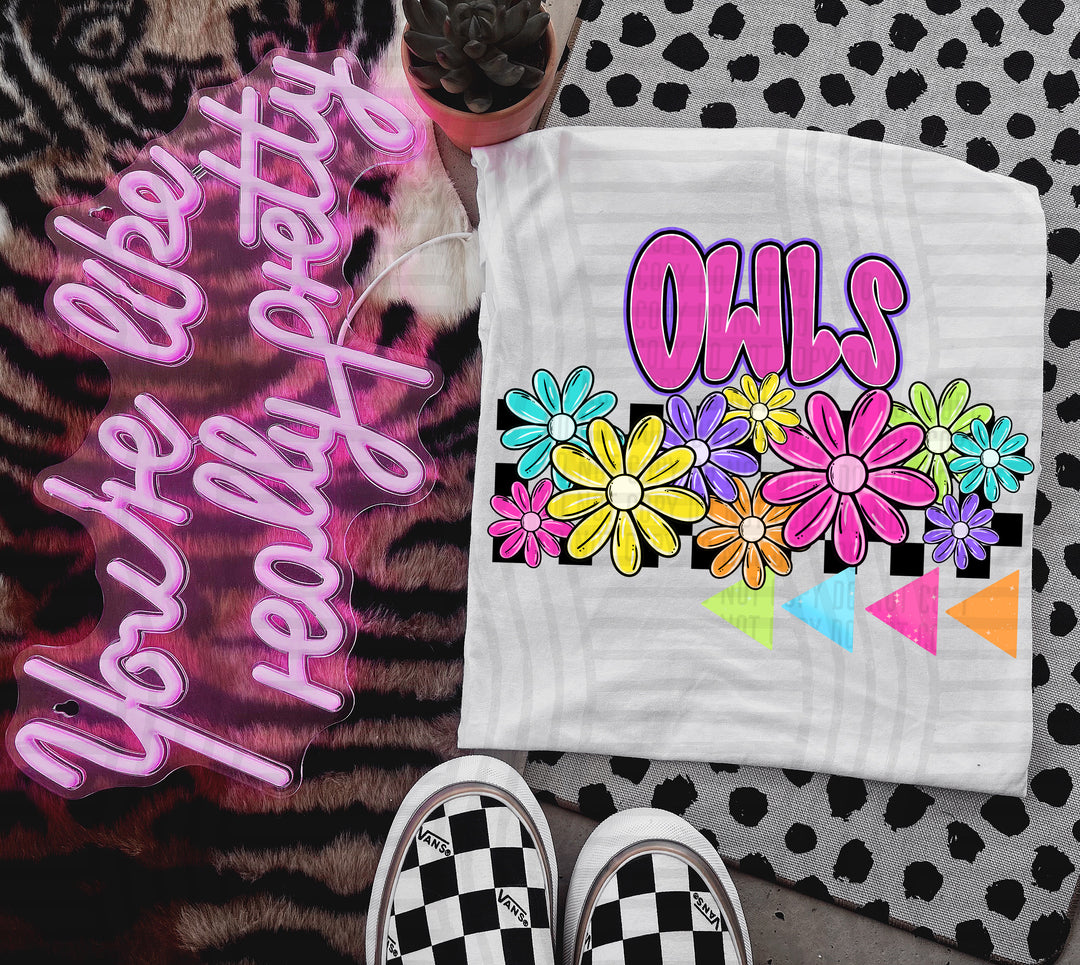 Preppy Bright Floral DTF Print