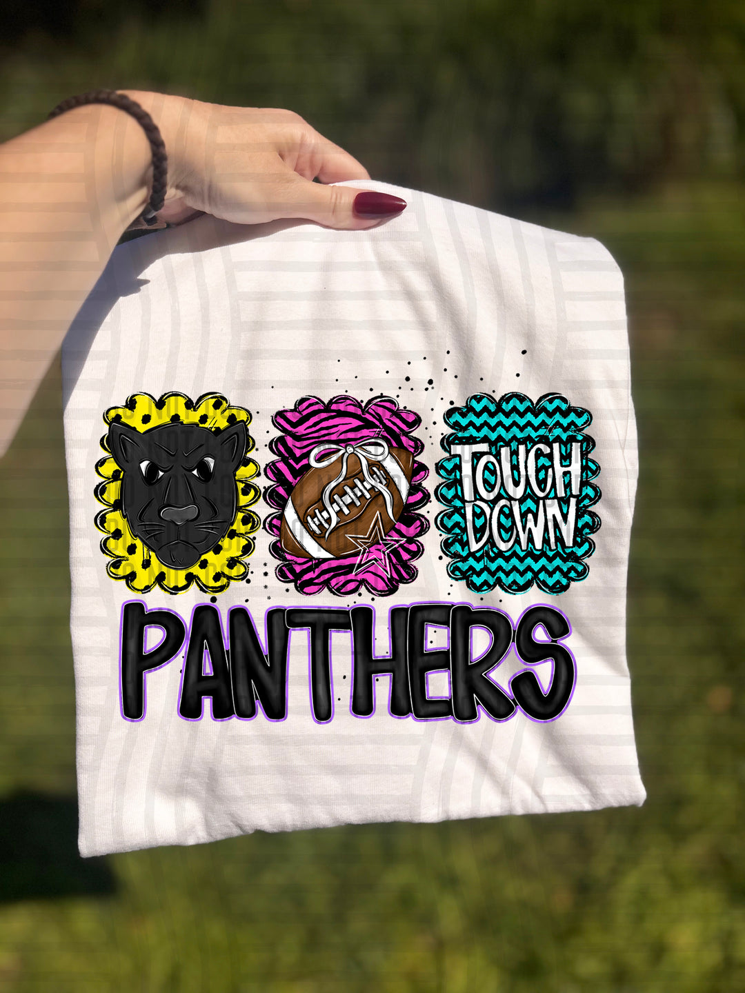 Preppy Bright Trio Mascot Heads DTF Print