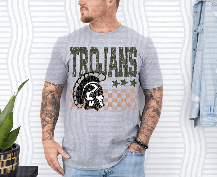 Camo Mascot Heads DTF Print