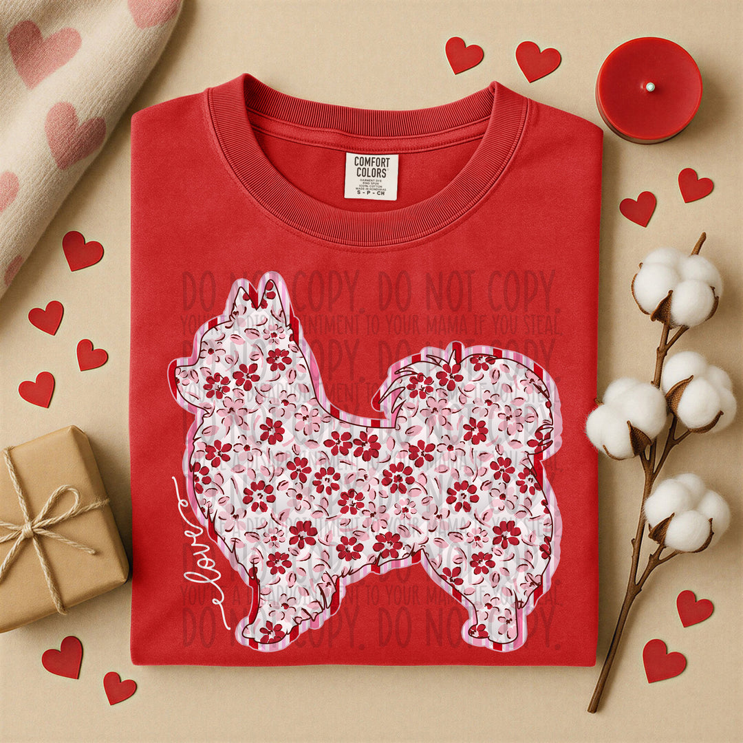 Valentine Dogs DTF Print