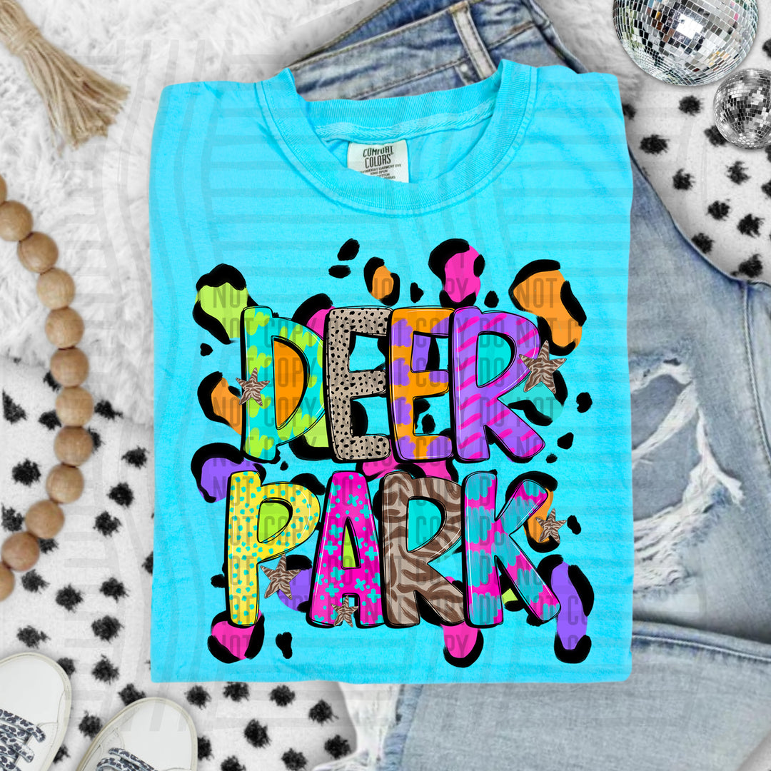 Funky Mix Up Leopard Spots DTF Print