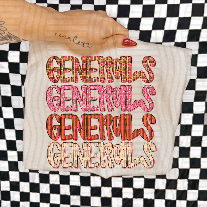 Holly Jolly Cheer Stacked DTF Print