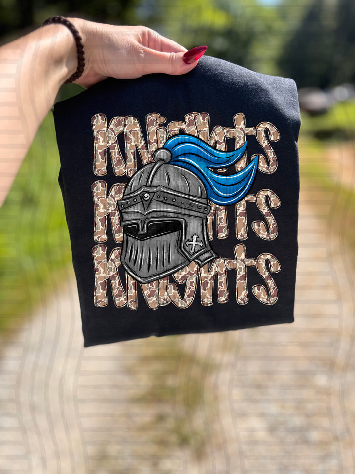 Camo Mascot Heads DTF Print