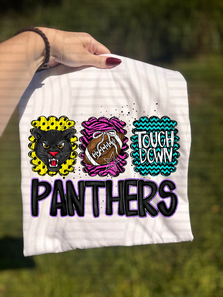 Preppy Bright Trio Mascot Heads DTF Print