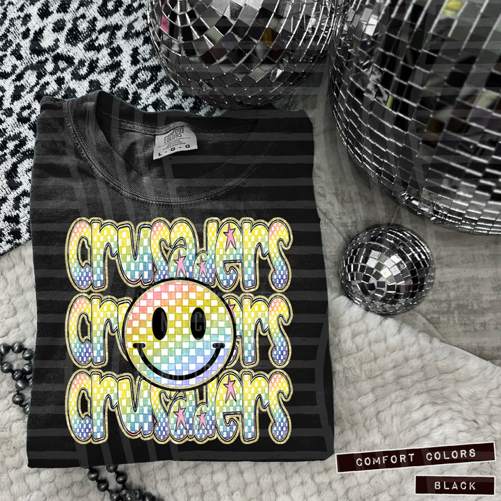 Rainbow Smiley Triple Stack DTF Print