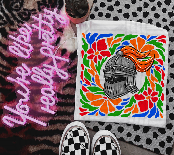 Retro Floral Mascot Heads DTF Print