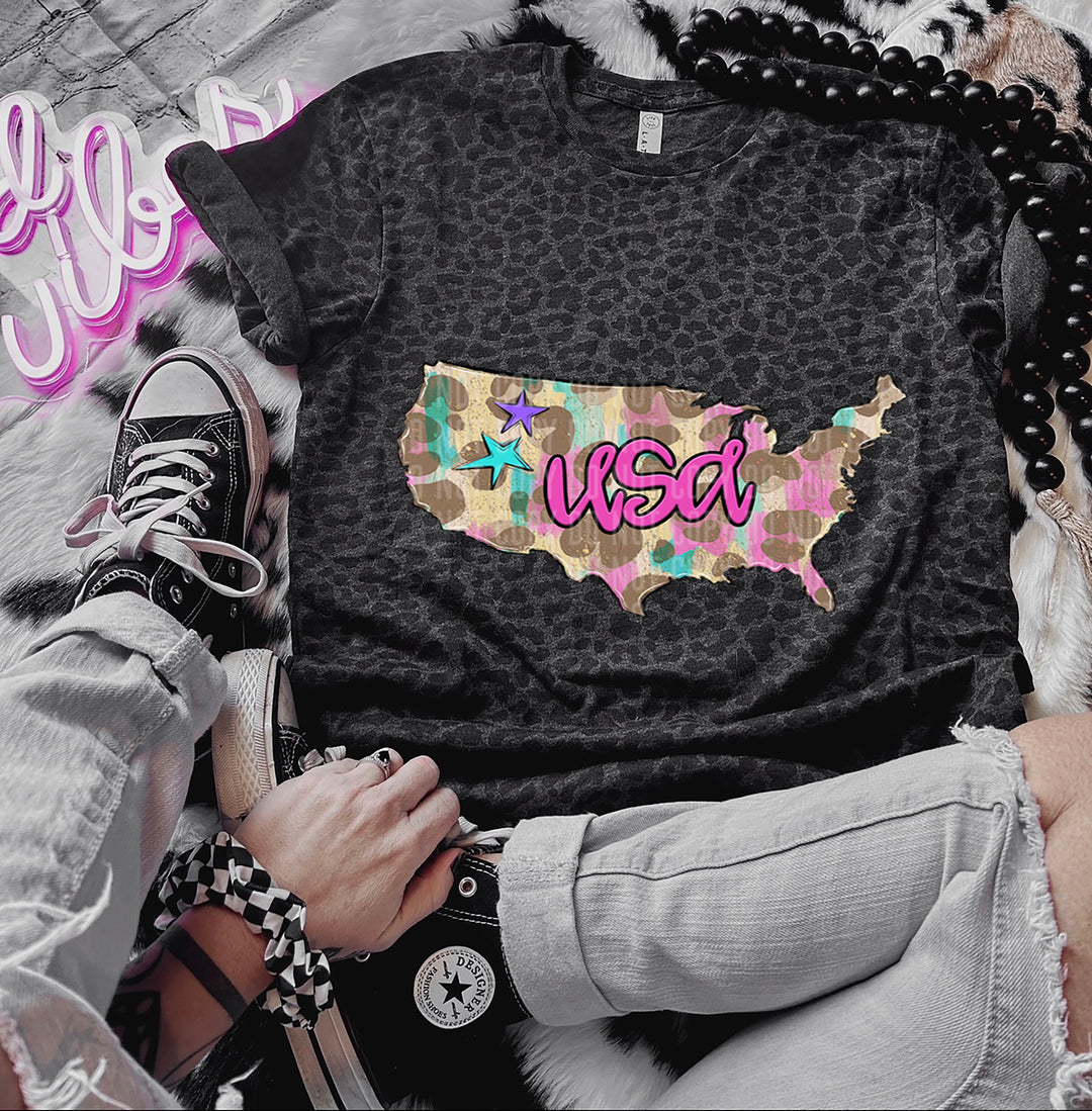 Preppy Bright States DTF Print