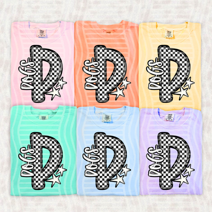Checker Crush Black And White Mascots DTF Print