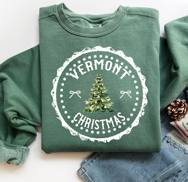 State Christmas DTF Print