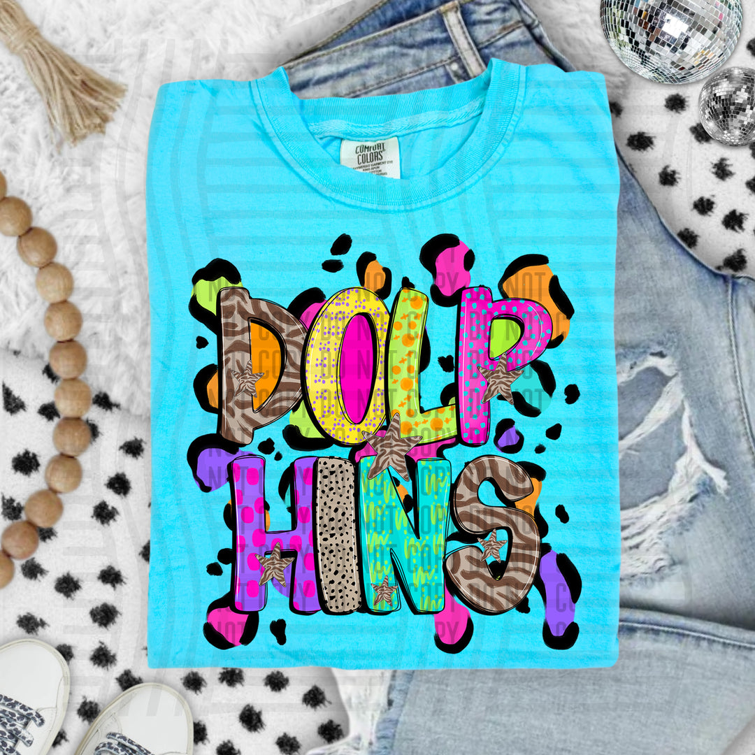 Funky Mix Up Leopard Spots DTF Print