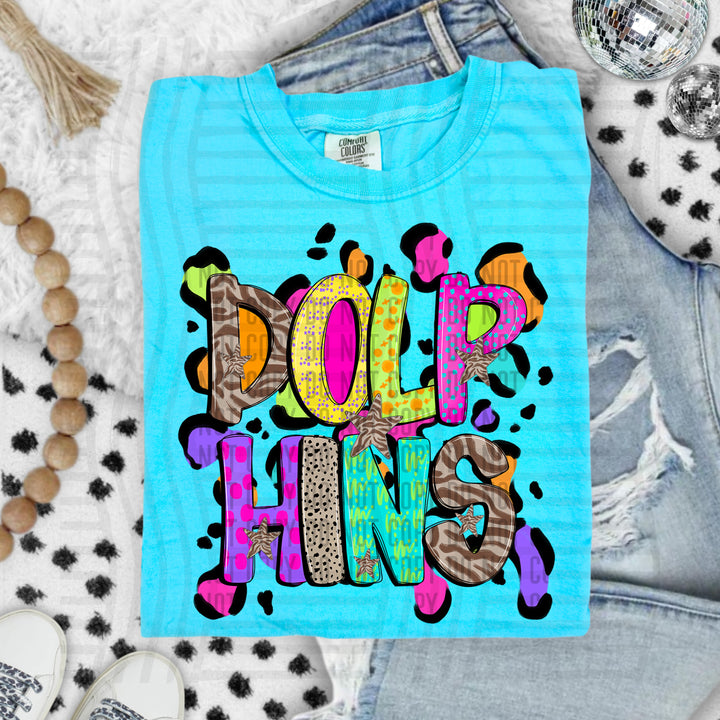 Funky Mix Up Leopard Spots DTF Print