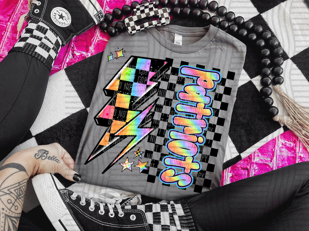 Youth Neon Side Bolt DTF Print