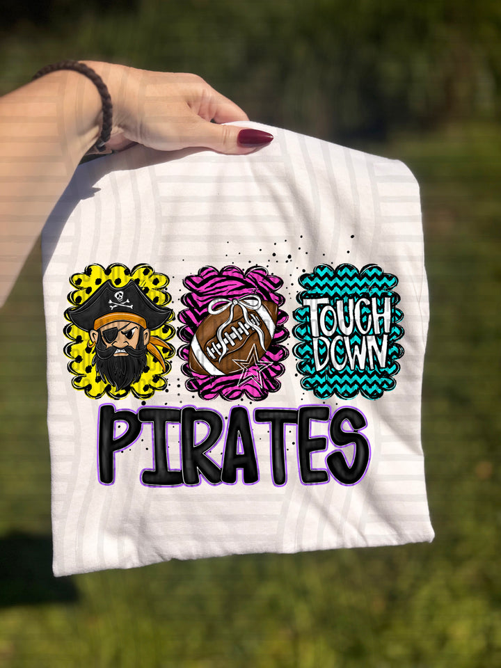 Preppy Bright Trio Mascot Heads DTF Print