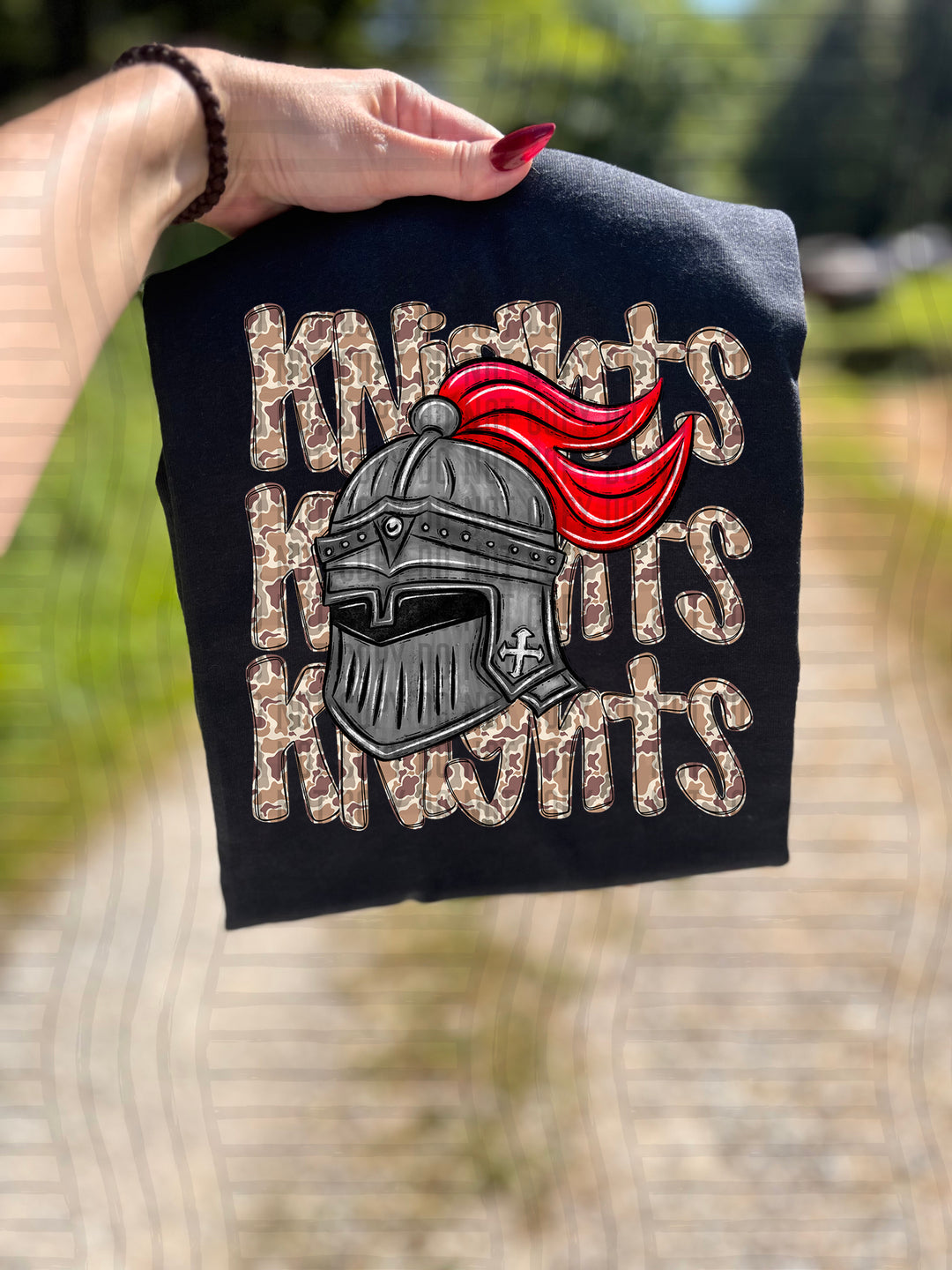 Camo Mascot Heads DTF Print