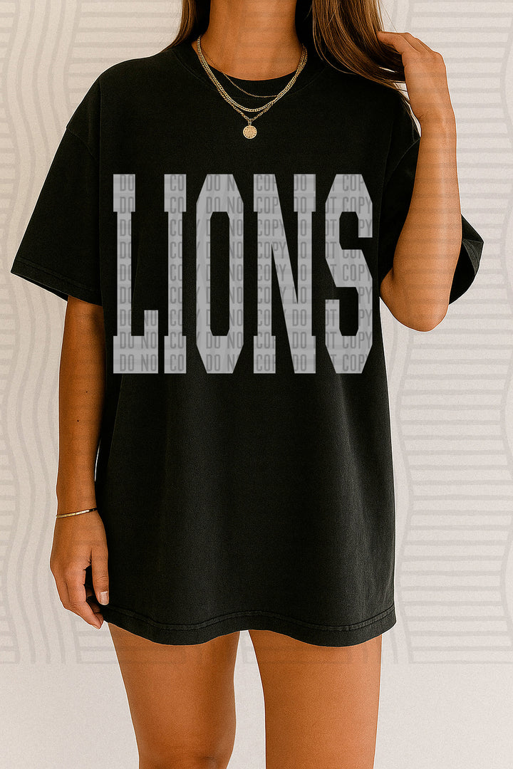 Oversized Stretched Grayscale DTF Print