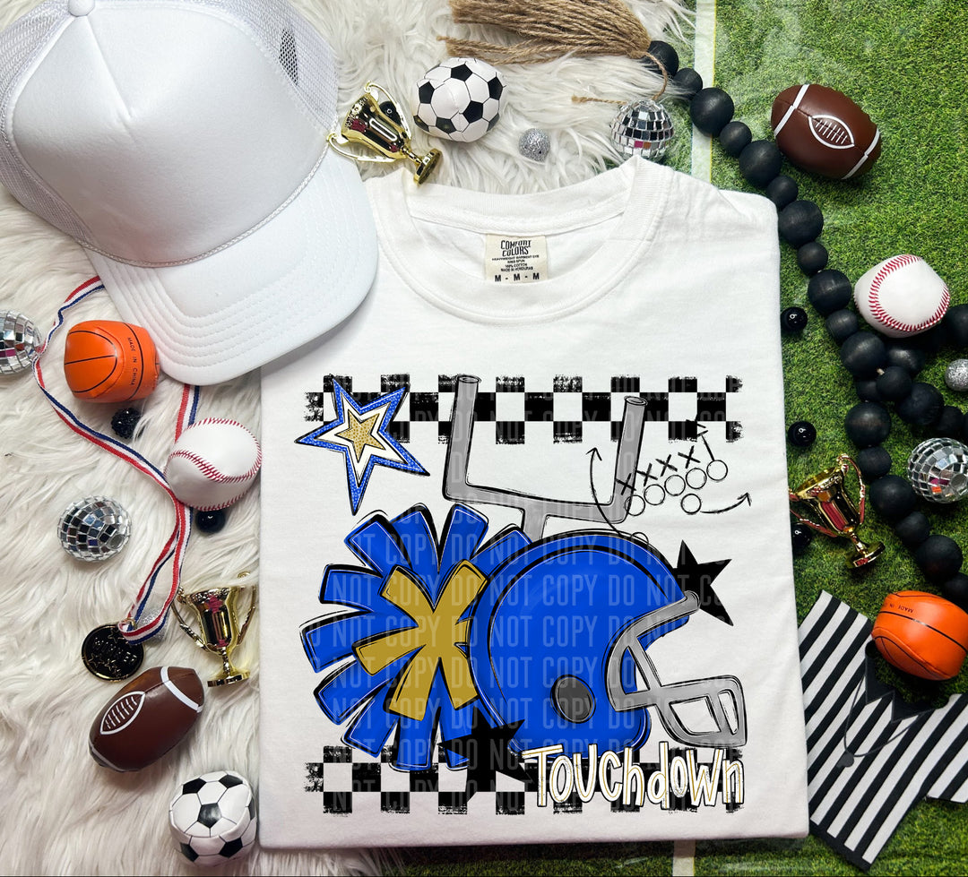 Helmet Pom Colors DTF Print