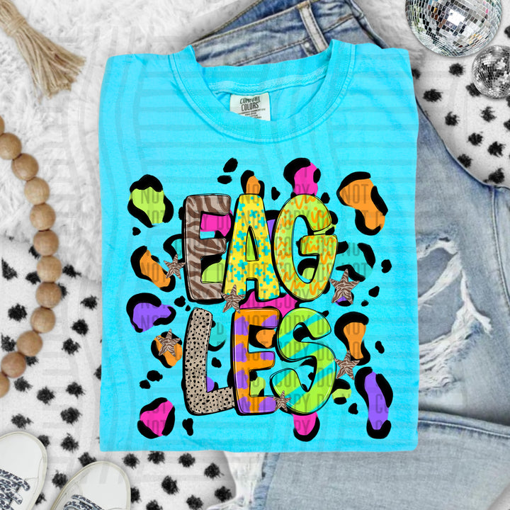 Funky Mix Up Leopard Spots DTF Print