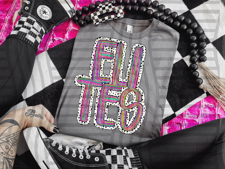 Brushstroke Dots DTF Print