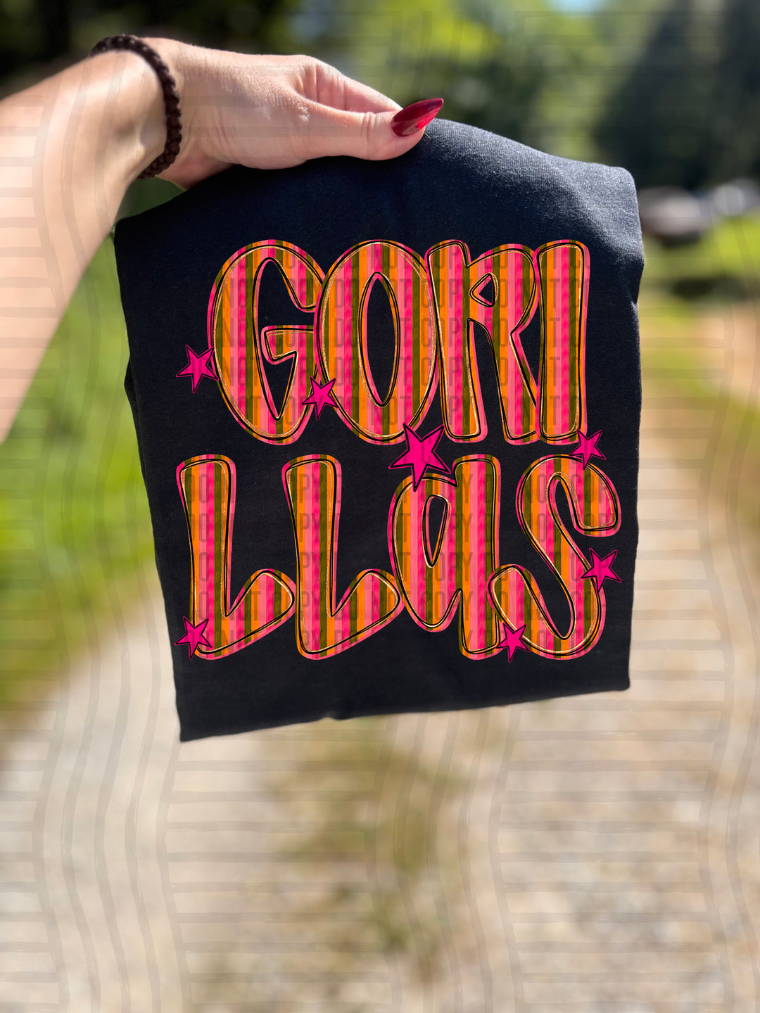 Holly Jolly Cheer Striped DTF Print