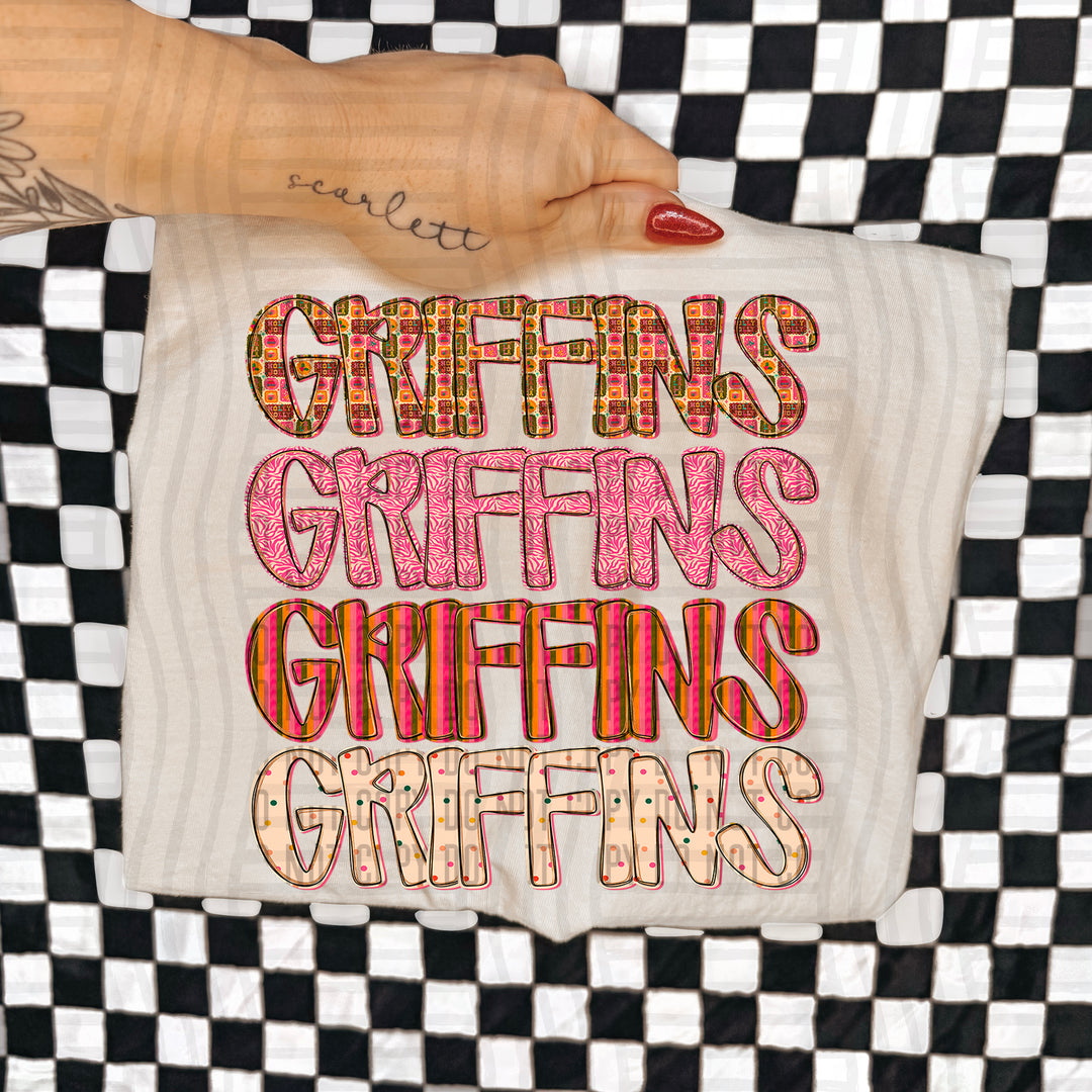 Holly Jolly Cheer Stacked DTF Print