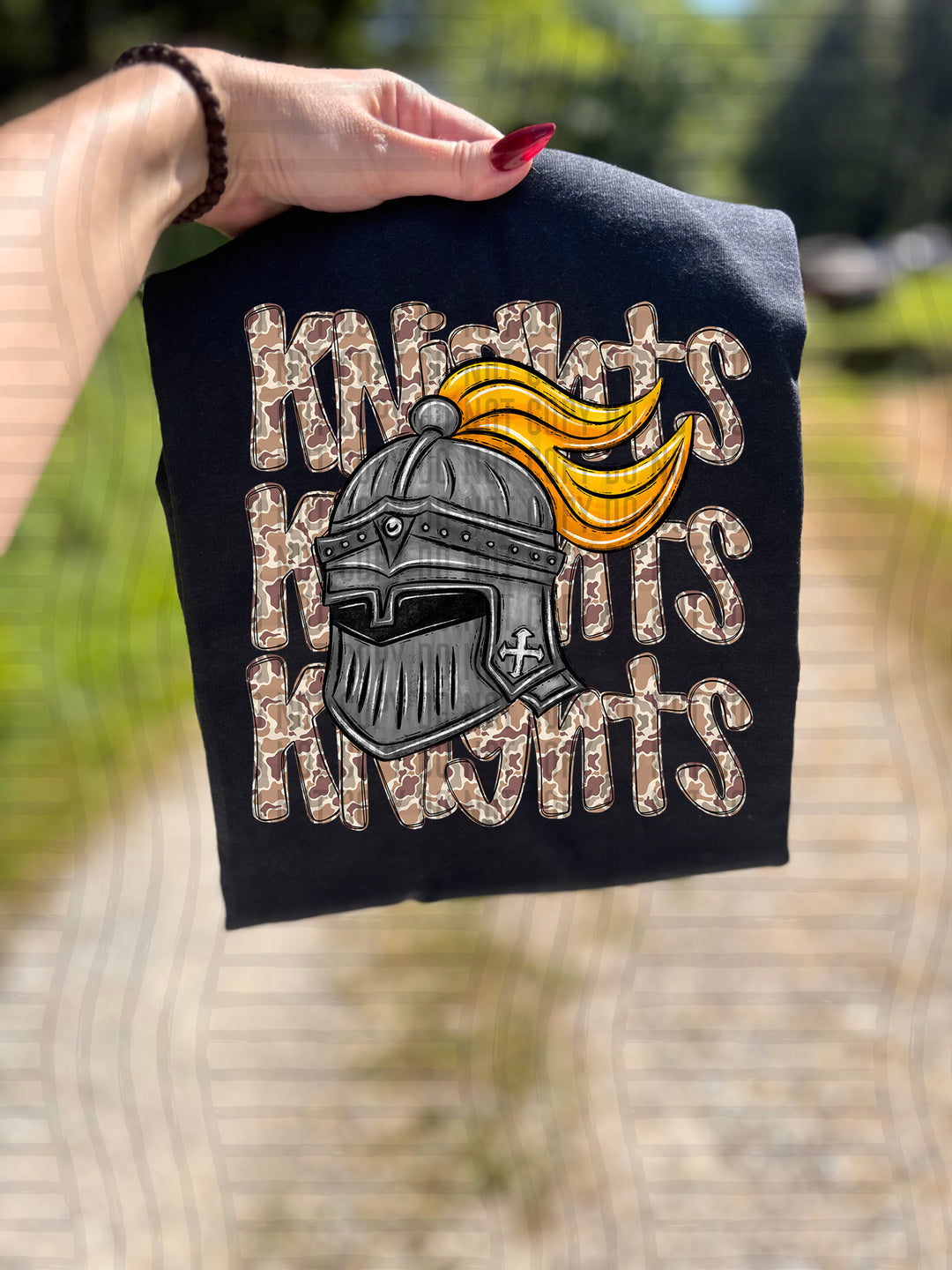 Camo Mascot Heads DTF Print