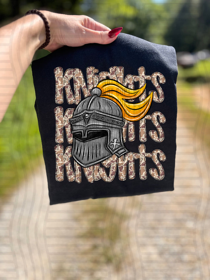 Camo Mascot Heads DTF Print