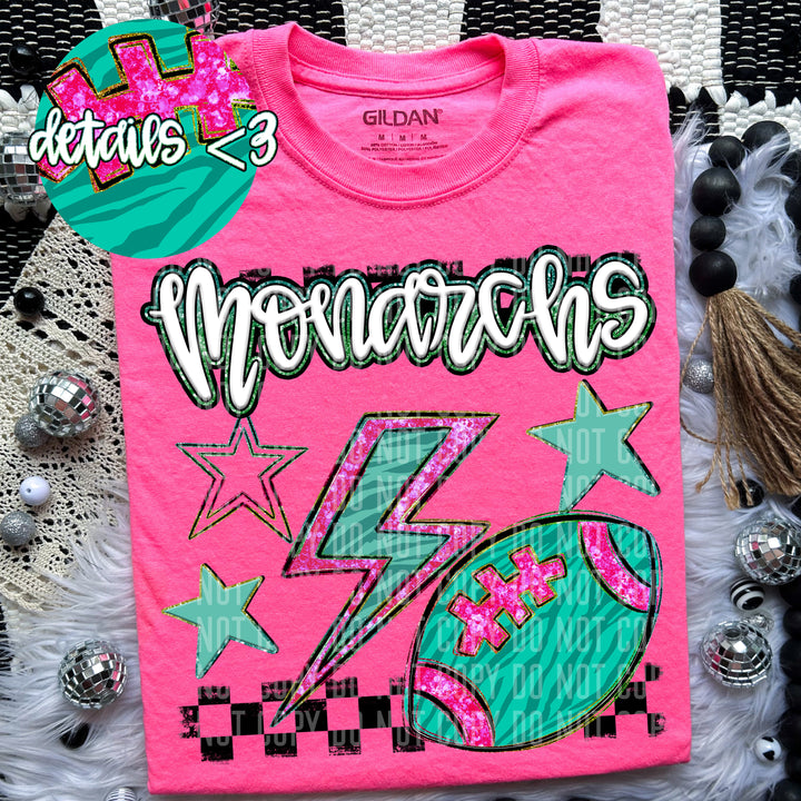 Football Bolt DTF Print